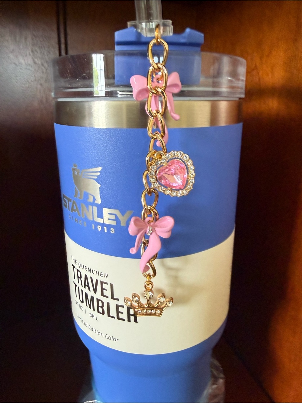 Handcrafted bling jewelry for the Stanley tumbler